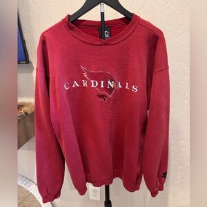 Vintage Starter Red Arizona Cardinals Sweatshirt with embroidered Logo